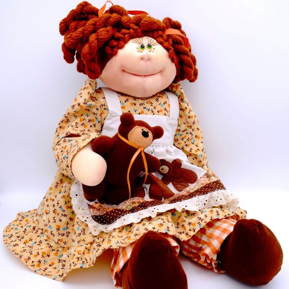 Anne Klocko Squeaky Cheeks Vintage Doll Redhead